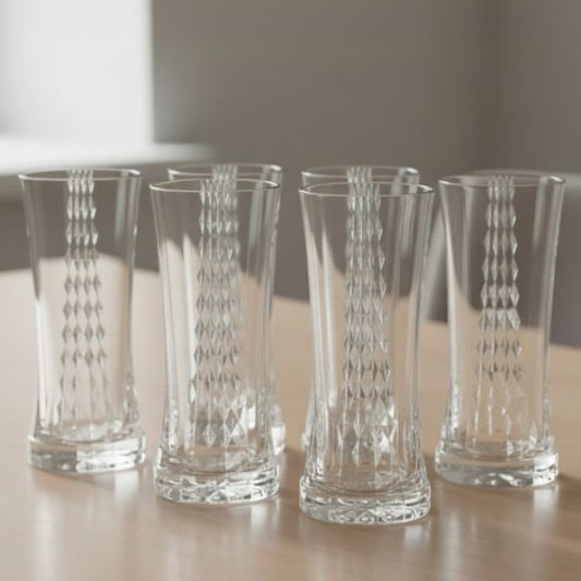 Diamond Glass Set 6 Pcs Acrylic 200ML Azad