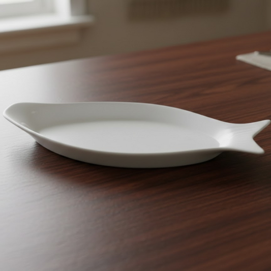 Brilliant 14inch Ceramic Fish Style Plate