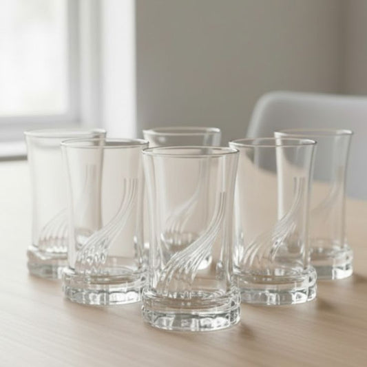 Ripple Glass Set 6 Pcs Acrylic 235ML Azad