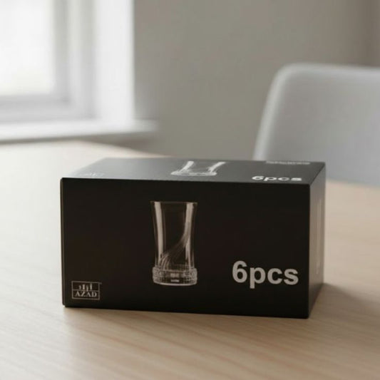 Ripple Glass Set 6 Pcs Acrylic 235ML Azad