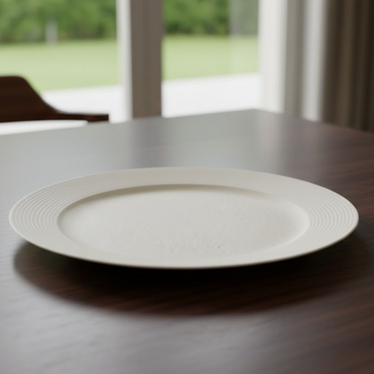 Brilliant Round Ceramic Serving Plate 8.25Inch