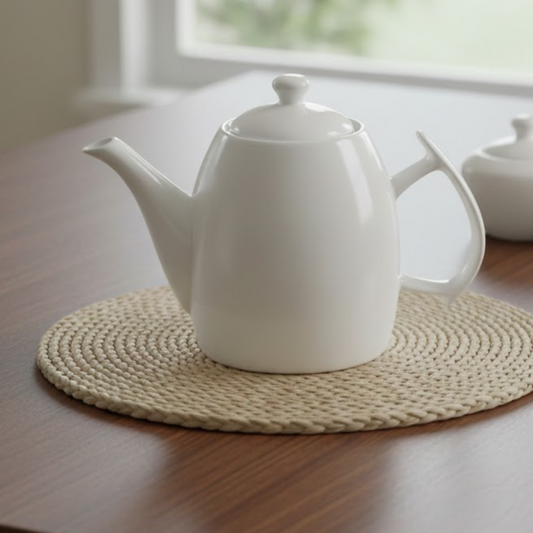 Brilliant Ceramic Serving Tea Pot 8.75inch With Lid
