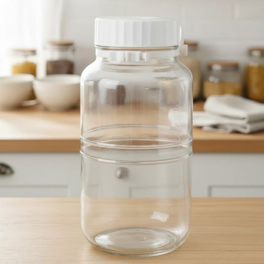Limon Sturdy 5Liters Airtight Glass Canister
