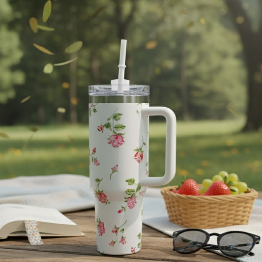 Floral Travel Tumbler 40oz