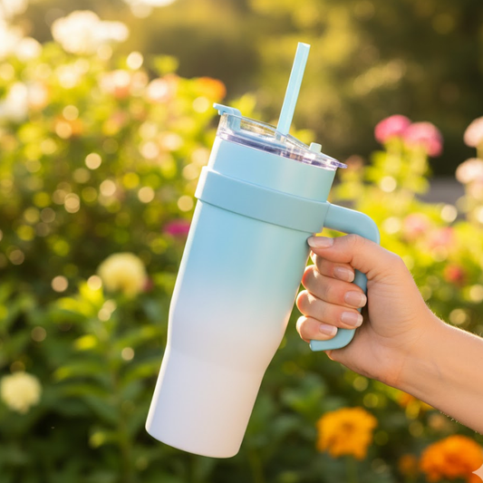 Stainless Steel Insulated Tumbler 42oz with Straw