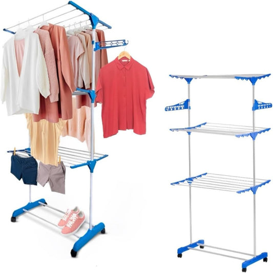 3 Layer Clothe Drying Stand Rack Heavy Duty