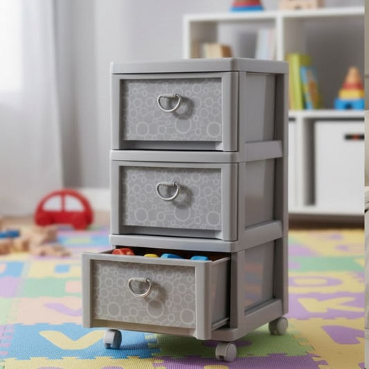 Limon Multi Tier 3 Drawer Storage Cabinet