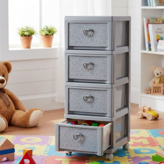 Limon 4 Drawer Multi Tier Storage Cabinet