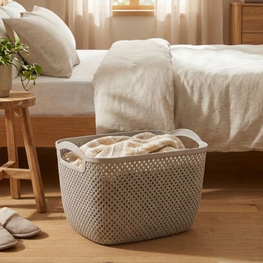 Limon Rectangular Flexi Laundry Basket With Handles