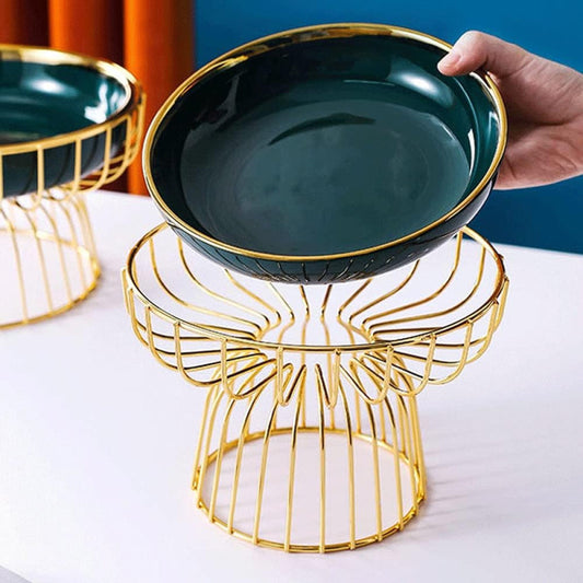 Brilliant 10 inch Round Plate with Stand