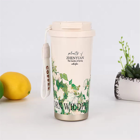 Stainless Steel Coffee Mug Travel Bottle for Hot & Cold Drinks 500 ml