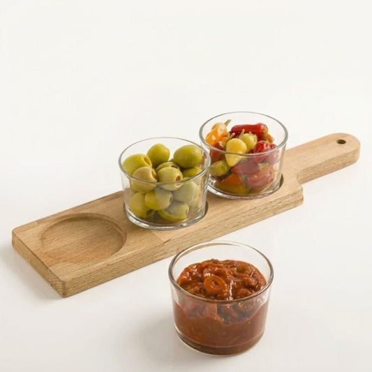 Limon Elegance Trio Snack Serve Tray Set