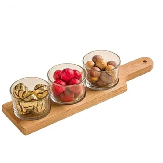 Limon Elegance Trio Snack Serve Tray Set