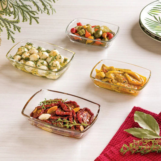 Limon Luminous Serving Glass Bowl Set 6 Piece
