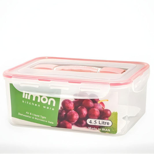 Limon Lockable 4.5 Litres Airtight Plastic Storage Box