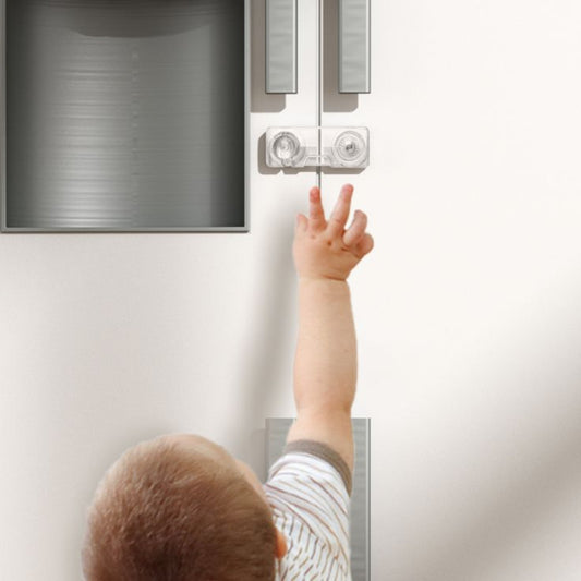 Transparent White Cabinet Lock