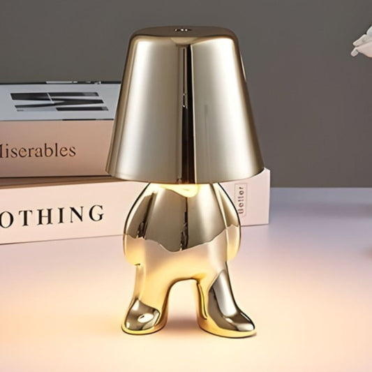 Metal Thinker Figure Table Lamp (Single Piece)