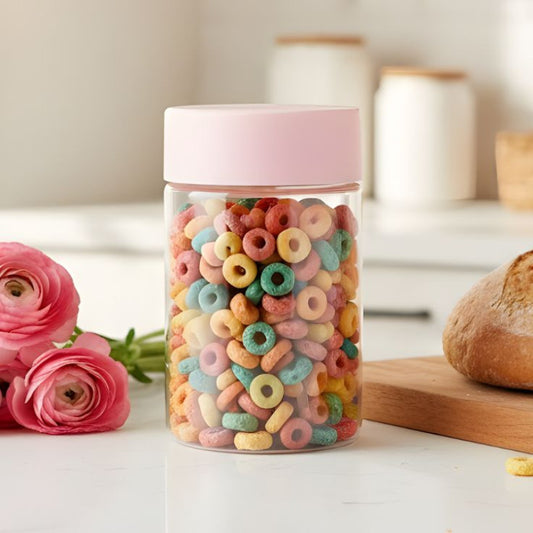 Ziba Airtight 900 ML Plastic Jar With Lid