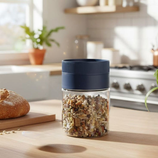 Ziba Airtight 160 ML Plastic Jar With Lid