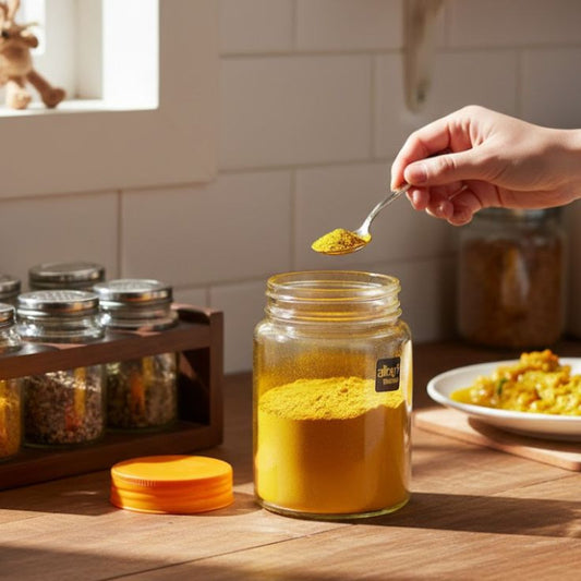 Ziba Airtight 180 ML Glass Jar  With Lid Small