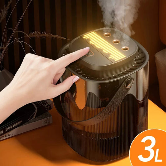 3 L Large Capacity Air Humidifier with Triple Nozzle Spray