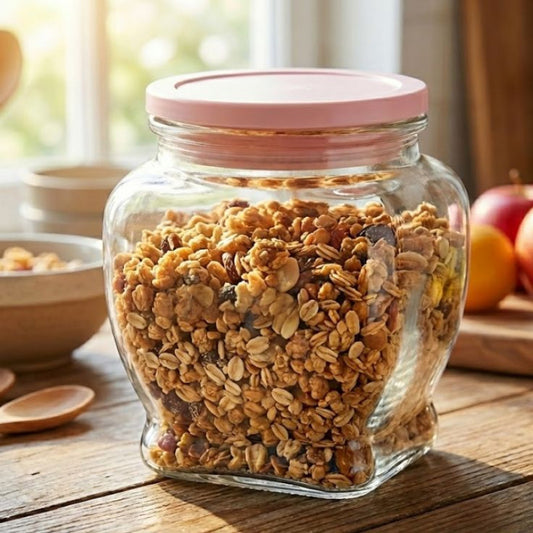 Ziba Airtight 150 ML Glass Jar  With Lid Mini