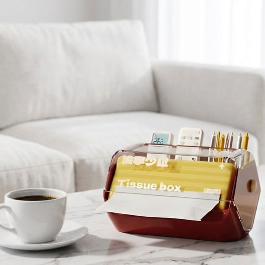 Multifunctional Tissue Box & Remote Control Storage Box