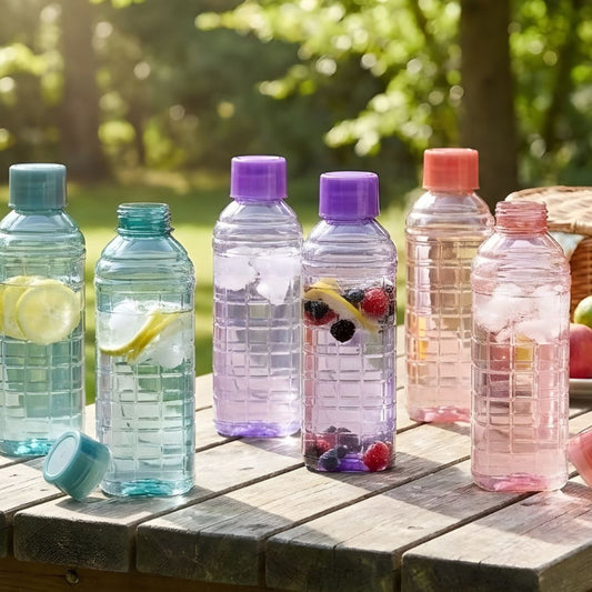 6 PCS Fridge Water Bottles – 1.1 Liter Each