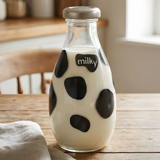 Ziba 1240 ML Glass Milk Bottle For Water Milk And Beverages