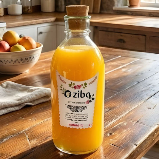 Ziba 1200 ML Glass Bottle With Wooden Lid