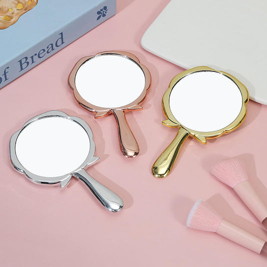 Handheld Compact Mirror with Handle – Personal Makeup & Travel Mirror