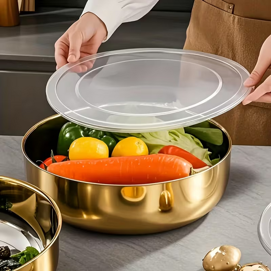 Mixing Bowl Stainless Steel with Lid