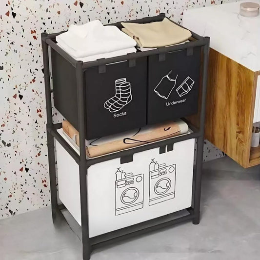 Multi-Functional Laundry Storage Basket With Wheels