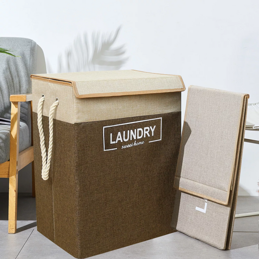 Large Foldable Laundry Storage Bin with Lid