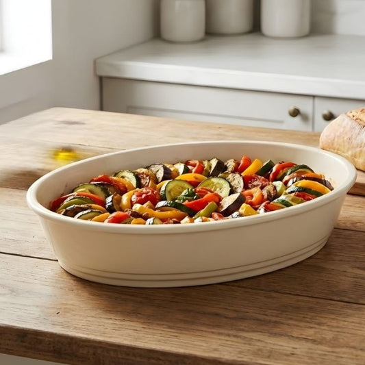 Borcam Melamine Cream Dish One Piece for Serving