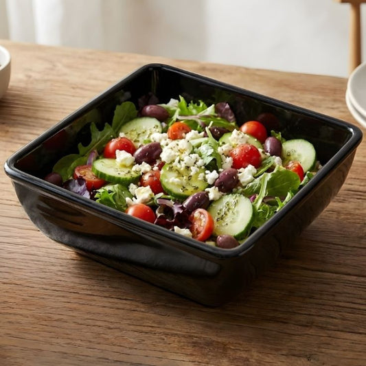 Trifle Dessert Black Serving Bowl
