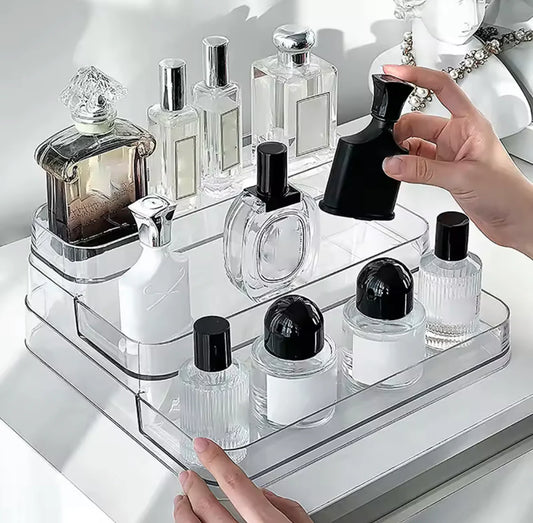 Acrylic Perfume Organizer Clear Storage Display for Bottles & Fragrances