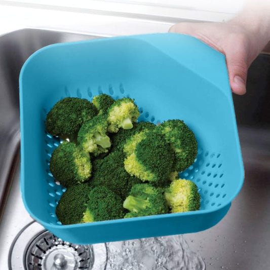 Plastic Drain Fruits & Vegetables Washing Basket