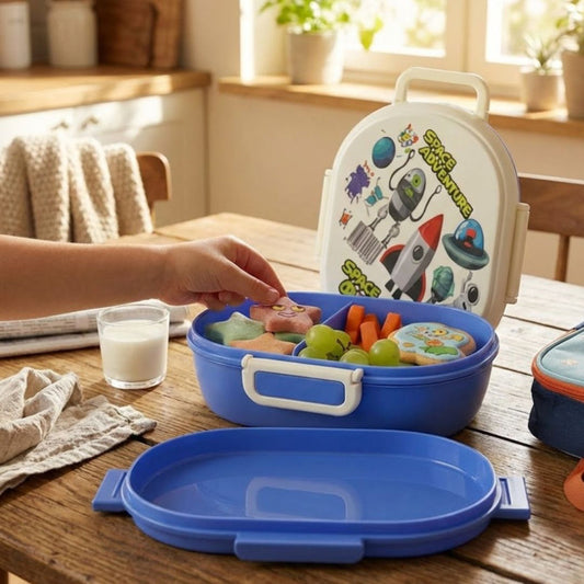 2 Layer Kids Printed Lunchbox