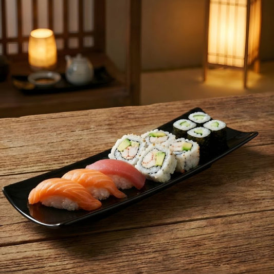 Melamine Black Tray One Piece for Serving