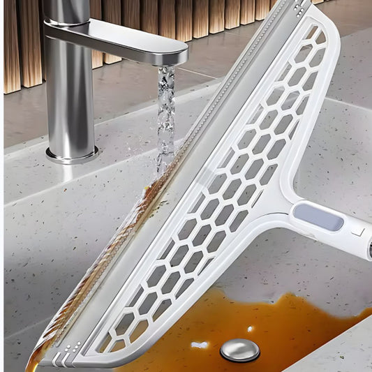 Magic Rotatable Bathroom Broom & Wipe