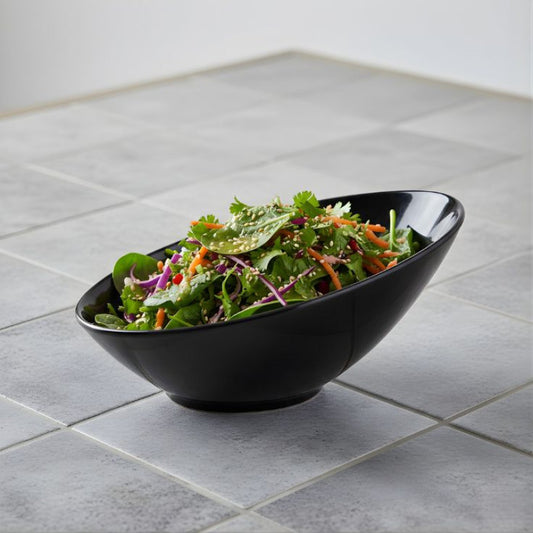 Alpine Melamine Black Bowl Small for Serving Food