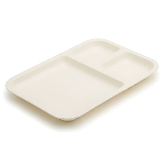 Melamine Cream Serving Tray for Fast Food and Restaurant Use