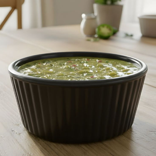 Melamine 5 Inch Ramekin Black Bowl Serving Bowl