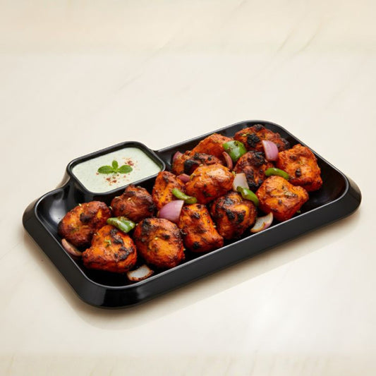 Melamine BBQ Platter Black Serving Plate