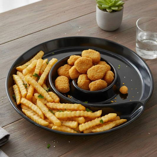 Melamine Tango Black Serving Platter With Box