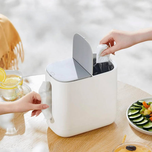 ECOCO 2 in 1 Trash Can & Tissue Box