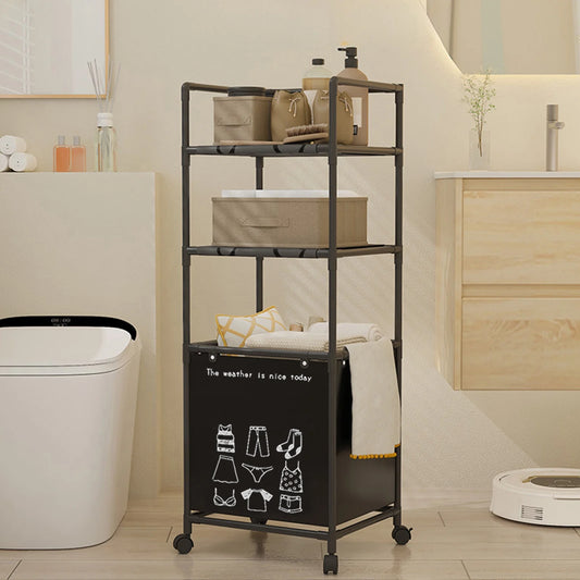 3 Layer Laundry Storage Organizer Box Durable Foldable Design