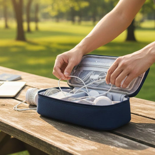 Portable Electronic Accessories Storage Bag for Cables & Gadgets