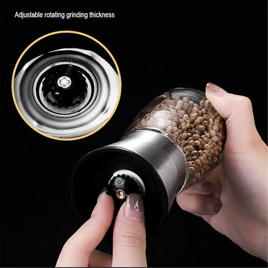 Glass Ceramic Salt Pepper Mill Grinder Salt and Pepper Crusher